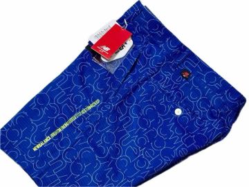 新品★ニューバランス ゴルフ 総ロゴプリント Dot Air 吸汗速乾 ストレッチ ショートパンツ/ネイビー/サイズ5