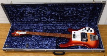 20◇中古品◇楽器/エレキベース『リッケンバッカー 4001 V63 Fireglo』Rickenbacker USA製 ファイアーグロー ストラップ/ハードケース付き