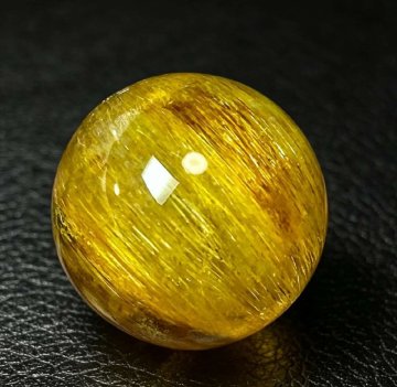 ★上質EU製★MATEIYSA★天然水晶35A鉱物宝石★太陽放射金針ルチルクォーツ★丸玉19ｍｍ★★D32