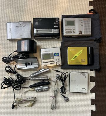 1円〜 ポータブルMDプレーヤー まとめて SONY SHARP Panasonic KENWOOD ウォークマン ソニー パナソニック 大量 動作未確認 ジャンク品