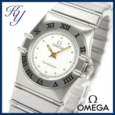 1円～ 相場高騰 3ヶ月保証付き 磨き済み 美品 本物 定番 人気 OMEGA オメガ コンステレーション ミニ ホワイト レディース 時計