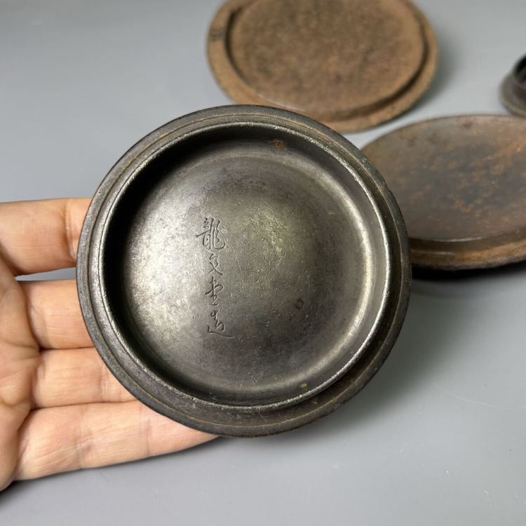 鉄瓶 蓋 5点まとめ 銅蓋 鉄蓋 煎茶道具 茶道具 摘み 龍文堂 蓋のみ