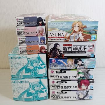 W844【送140】1円～ 未組立 バンダイ プラモデル まとめセット　Figure-rise Standard アスナ　竈門禰豆子　30MS ヘアスタイルパーツ　他