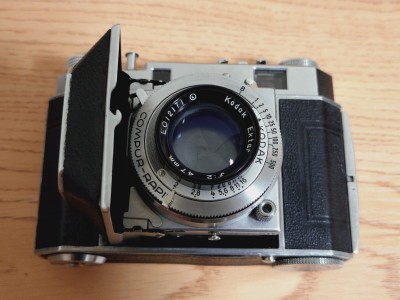 【1円スタート】 Retina ii Ektar 47mm F2 kodak ドイツ製 蛇腹 フィルムカメラ オールドレンズ レトロ レチナ コダック レンズシャッター