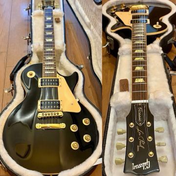 【極希少/3.6kg軽量】Gibson Les Paul Classic Ebony with Gold Hardware 2008年製 純正ゴールドハードウェア エボニーブラック レスポール