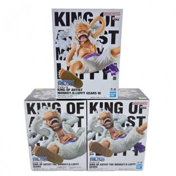 未使用 BANPRESTO 3点まとめ売り ワンピース KING OF ARTIST MONKEY.D.LUFFY GEAR5 フィギュア