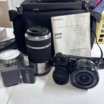 瀧511 【極美品】 SONY ソニー ミラーレス一眼カメラ &alpha; NEX-5R ダブルレンズ SELP1650 16-50 SEL55210 55-210 ダブルズームレンズキット