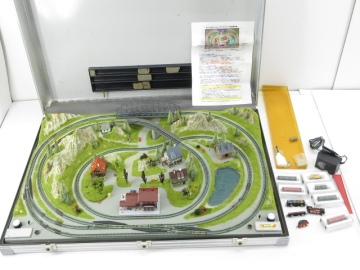 n57955-oe [2個口発送][ヤマト宅急便+同60サイズ] ジャンク○NOCH Railbag Tessin トランクレイアウト 88280 Zゲージ [069-260614]