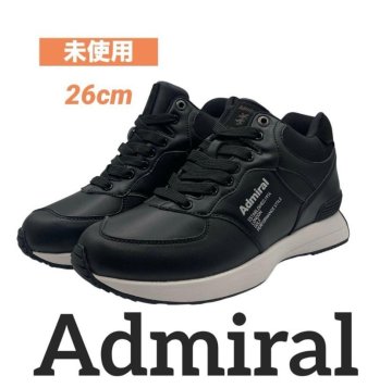 ☆新品未使用☆1円～ 定価1.6万 Admiral HYDEPARK MID GOLF ブラック 26cm ADMS3B60 ゴルフ　スパイクレススニーカー