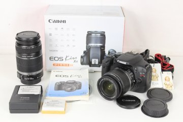 【ト福】Canon キヤノン EOS Kiss X4 デジタル一眼レフカメラ ボディ・レンズ2点セット DS126271 EF-S 18-55ｍｍ/ 55-250ｍｍ LBZ01LLS80