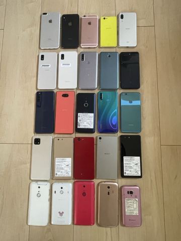 【ジャンク】スマホまとめて25台セット/docomo/Softbank/au/iphone 都市鉱山・部品取りなどに