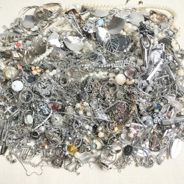 ミキモト シルバー 925 刻印 18KGP他☆1,990g アクセサリー 大量 まとめ 1円〜 ゴールド 金銀メッキ イミテーション イヤリング 指輪 l7