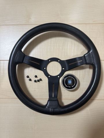 正規品 NARDI ナルディー クラシック スポーツ タイプラリー パンチングレザー＆ブラック ディープコーン OFF52mm 330mm N753 33パイ　