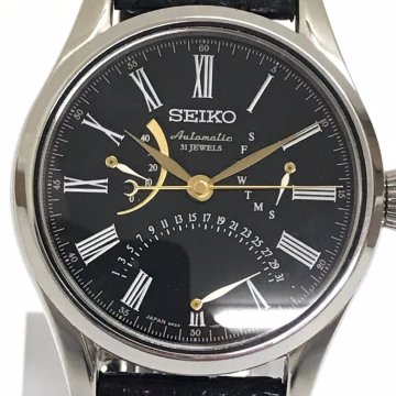 中古美品 稼働品 現状渡し セイコー SEIKO プレサージュ SARD011 6R24-00F0 自動巻き 漆ダイヤル レトログラード機構 腕時計 質屋出品