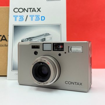 T24 CONTAX T3 シングルティース 前期 オーバーホール済 コンパクトフィルムカメラ 動作品 1円スタート コンタックス