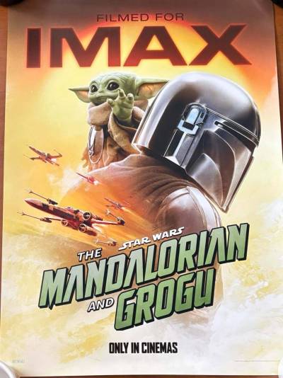 ■スターウォーズ　マンダロリアン＆グローグー IMAX 入場者限定ポスター　（未使用）