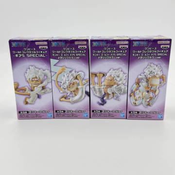 新品未開封 ONE PIECE ワールドコレクタブルフィギュア ギア5 SPECIAL モンキー・D・ルフィ メタリックカラーver. 4種セット TY260071