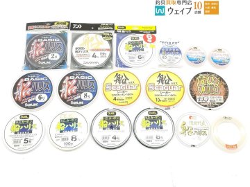 ダイワ タフロン船ハリス、デュエル フロロカーボン船ハリス、サンライン トルネードベーシック船ハリス等 ライン 計17点 中古