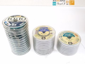 ゴーセン メーターテクミー 8号・5号・バリバス 10&times;10 5号 計3点 PEラインセット