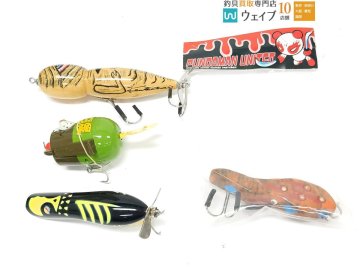 ガレージレコード エルパボ ドリームブラザーズ ドロンベアー パンダマンユナイテッド ルアー 等 計4点 未使用＆中古