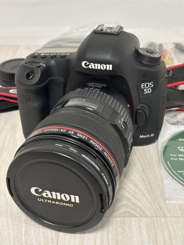 1円スタート Canon EOS 5D Mark III EF 24-105mm F4L IS USM レンズキット レンズ カメラ デジタル一眼レフカメラ デジカメ 美品