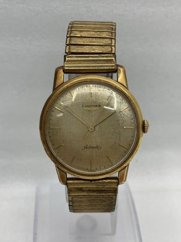 1円スタート 9263 LONGINES ロンジン 腕時計 手巻き ゴールド ヴィンテージ アンティーク ゴールド文字盤 ラウンド アナログ時計 メンズ