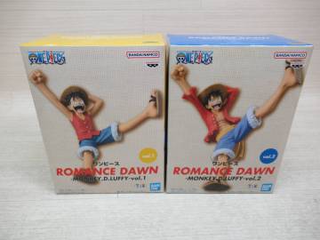 09/A320★フィギュア 2種セット★ワンピース ROMANCE DAWN -MONKEY.D.LUFFY- vol.1 ＆ vol.2 モンキー・D・ルフィ★プライズ★未開封品