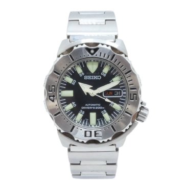1円スタート 稼働品 SEIKO セイコー DIVER'S 200m ダイバーズ 7S26-0350 デイデイト 自動巻き ブラックモンスター 黒文字盤 メンズ 腕時計