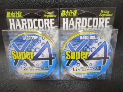 149　デュエル　スーパーX4・イエロー　1.2号200ｍ巻セット新品使用！