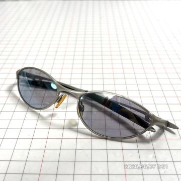 1000円〜 OAKLEY オークリー Teaspoon ティースプーン メタルフレーム オーバル型 サングラス 眼鏡 メガネ アイウェア シルバーカラー