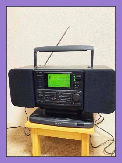 【修理・メンテナンス済】ＳＯＮＹ★SONAHAWK★ ソナホーク ZS-7（CDラジカセ/パーソナルオーディオシステム）スウィーベルスタンド付