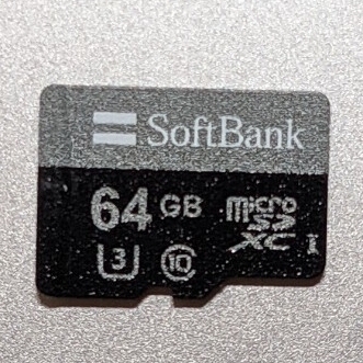 64GB SoftBank microSDXC microSD 動作確認済み CLASS10