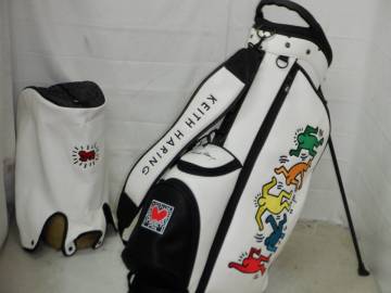 Keith Haring キースへ―リング 9.0型 アスリートスタンド★中古★(WHxBK)ゴルフ キャディバック