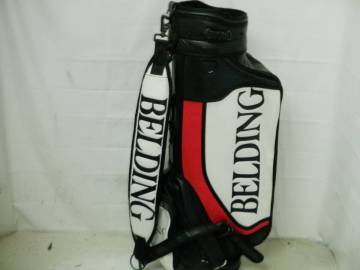 BELDING ベルディング 9.0型 3点式 アスリートツアーモデル★中古/超激レア★(BKxWHxRED)ゴルフ キャディバック