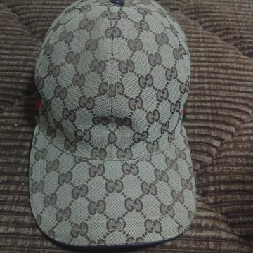 GUCCI GGキャンバス ベースボールキャップ シェリーライン ベージュ