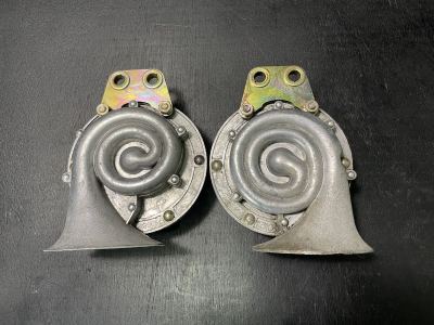 【ジャンク品】旧車 ホーン MIYAMOTO HORN MODEL-SU 渦巻型 マルコホーン エレファントホーン 当時物