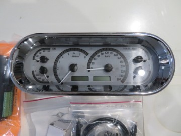 Dakota Digital VHX-1018:Silver Alloy Background 美品