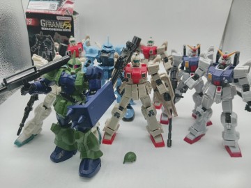 Gフレーム　FA　大量セット　機動戦士ガンダム　08小隊　グフカスタム　ザクI 　旧ザク　ジャンク　ジム　陸戦型　9体