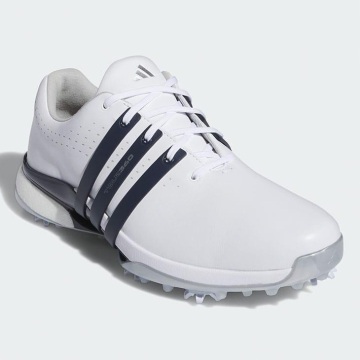 1・スピード発送 新品未使用 adidas Golf(アディダスゴルフ)TOUR360 24 ゴルフシューズ IF0245(ホワイト/ネイビー/メタリック)２７．０ＣＭ