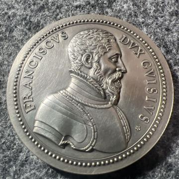 都市景観FRANCISCVS DVX GVISIVS 記念メダル シルバーコイン フランシスコギース家の公爵フランソワ