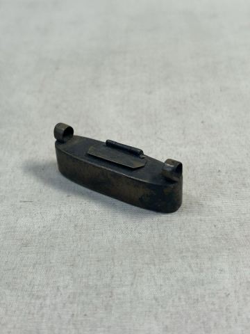 根付　提げ物　矢立　真鍮製　部品欠損？