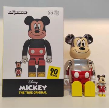 BE@RBRICK ミッキーマウス 90周年記念 100％ & 400％ セット
