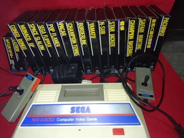 SEGA SG-1000 本体 コントローラー2個 ソフト18本 まとめ売り