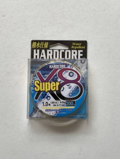 デュエル【ハードコア スーパー X8　1.0号　200m　イエロー】
