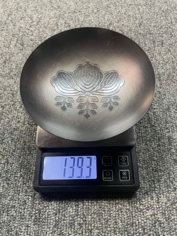1円 銀盃 SILVER 139.3g シルバー 純銀 銀杯 刻印あり 盃 贈答品 造幣局製 酒器