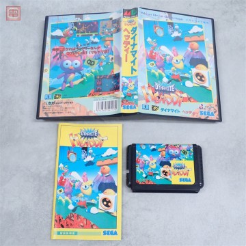 動作保証品 美品 MD メガドライブ ダイナマイトへッディー DYNAMITE HEADDY 箱説付【10