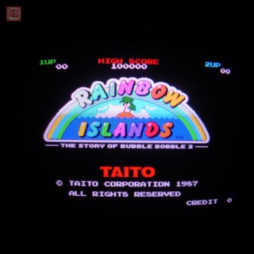 タイトー/TAITO レインボーアイランド RAINBOW ISLANDS 電解コンデンサ全交換済 ジャンク【20