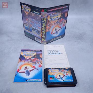 動作保証品 MD メガドライブ サンダーフォースIV THUNDER FORCE IV 箱説ハガキ付【10
