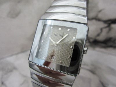 ガラス無傷　RADO ラドー ダイヤスター DIASTAR デイト 腕時計　メンズ　ラドー純正チタンバックル