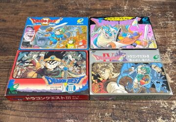 S-61◆1円〜◆ドラクエⅠⅡⅢⅣまとめて ファミコンカセット DRAGON QUEST 任天堂ファミリーコンピュータ 箱 取説 ハガキ付も 1 2 3 4 FC